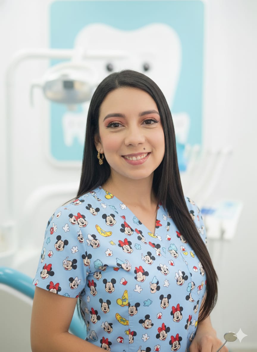 Dra. Katherine Yisel Rodríguez López, odontopediatra y dentista familiar en Clínica DentalKids Siguatepeque Honduras